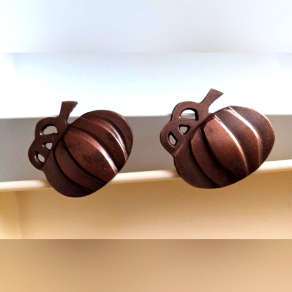 Bronze Pumpkin Napkin Holders - Set of Two 🍂